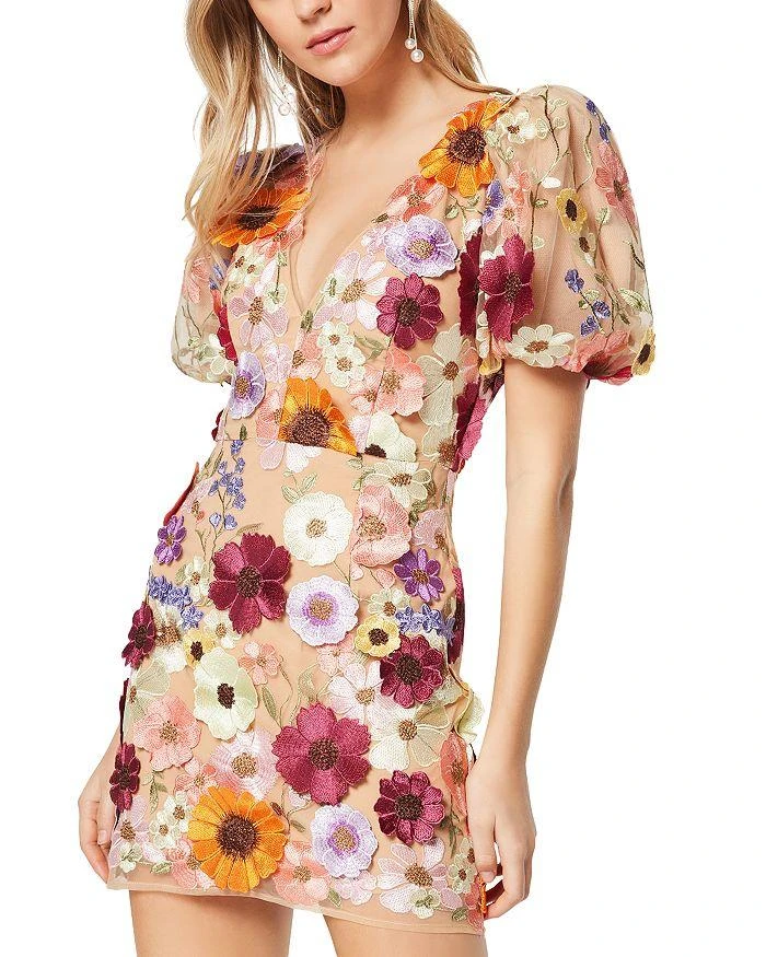 Elliatt Rosalind Floral Applique Mini Dress 1