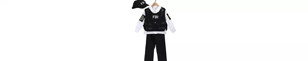 Dress Up America Kids FBI Agent Costume Set 2