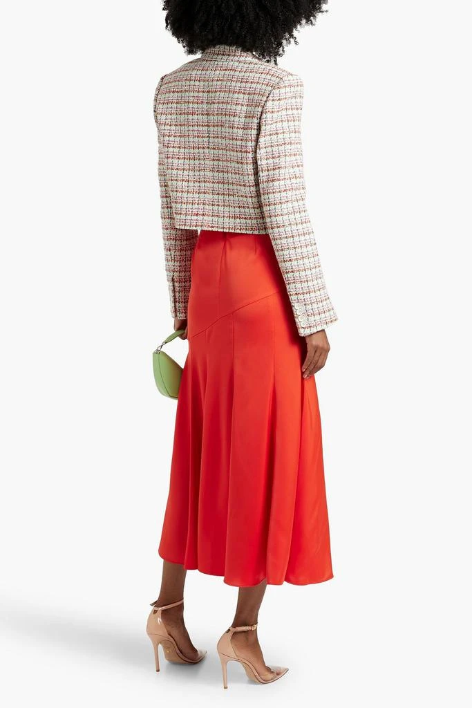 Derek Lam Kyle cropped double-breasted cotton-blend tweed blazer 3