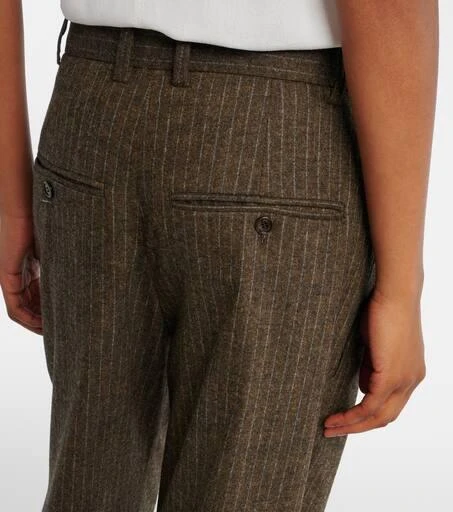Isabel Marant Lisetta chalk stripe wide-leg suit pants 5