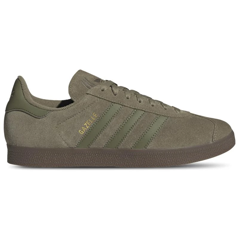 adidas gazelle silver green womens Gazelle Indoor Grade School Lifestyle Shoes (Core Black/Cloud White/Gum) main image 0