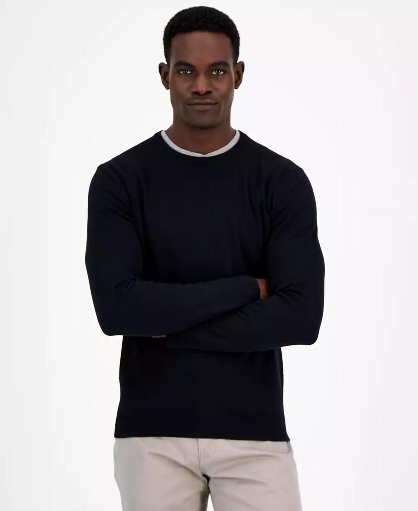 Alfani Men's Solid Crewneck Sweater, Created for Macy's