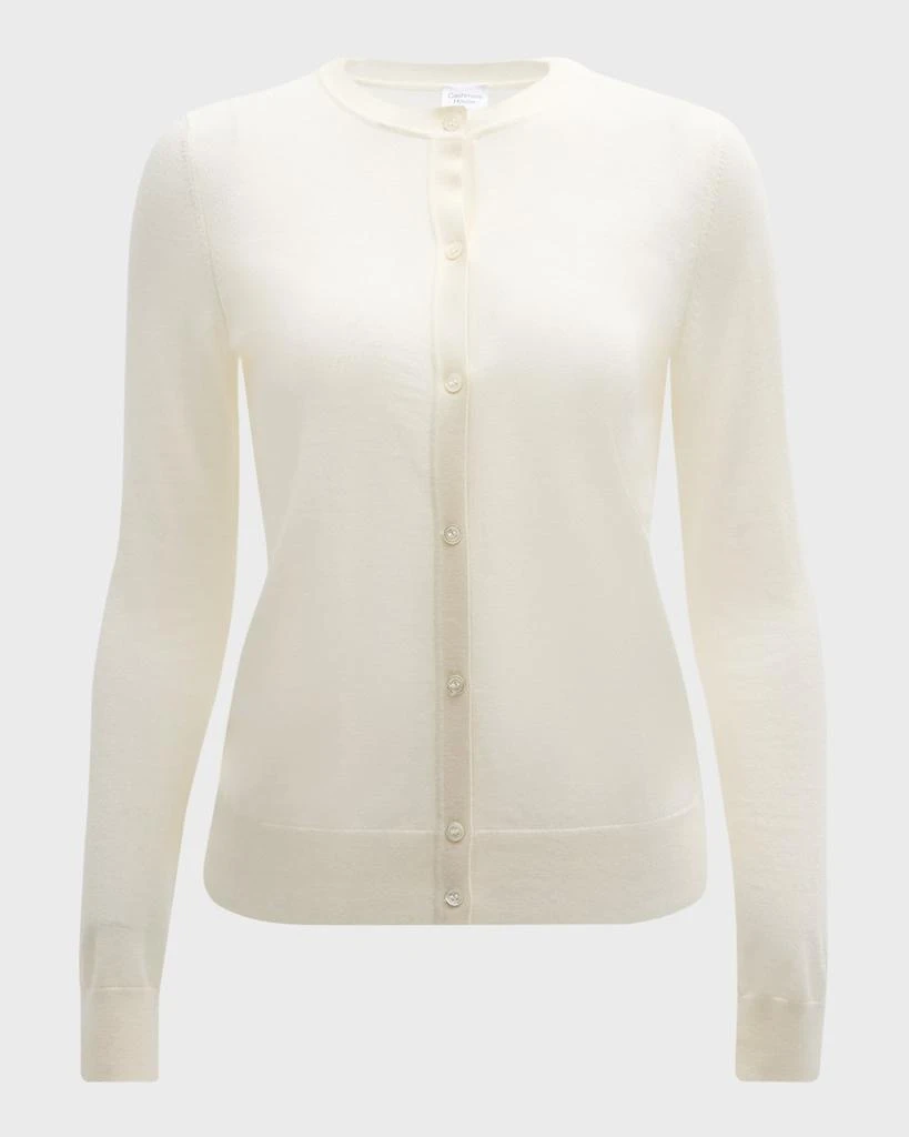 Neiman Marcus Cashmere Crewneck Cardigan 1