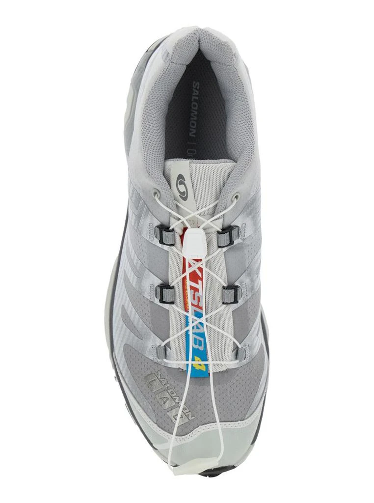 Salomon 'Xt-6 S/Lab' Silver Sneakers With Drawstring In Mesh And Tech Fabric 4