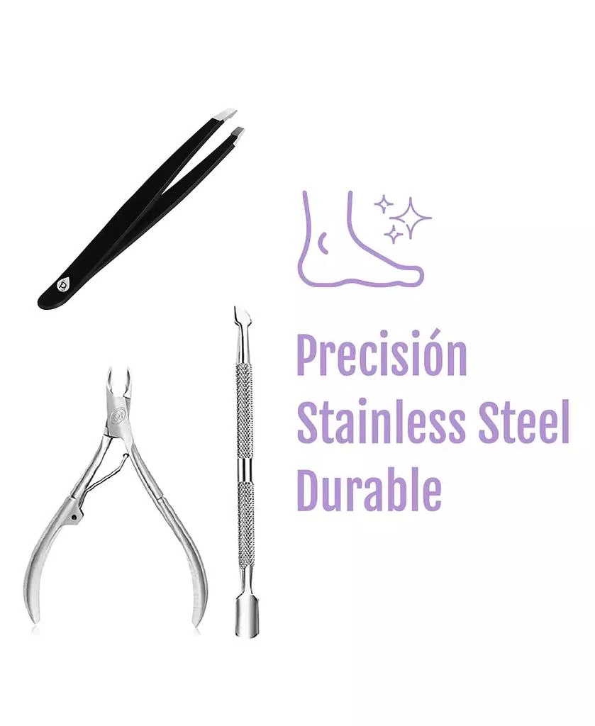 PURSONIC Precision Perfection Bundle: Slant Tip Tweezer + Salon-Grade Nail Care Kit 2