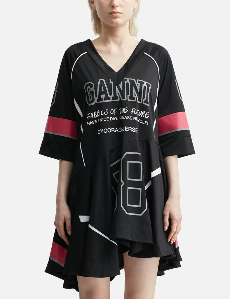 Ganni Future Mesh Oversized Mini Dress 1