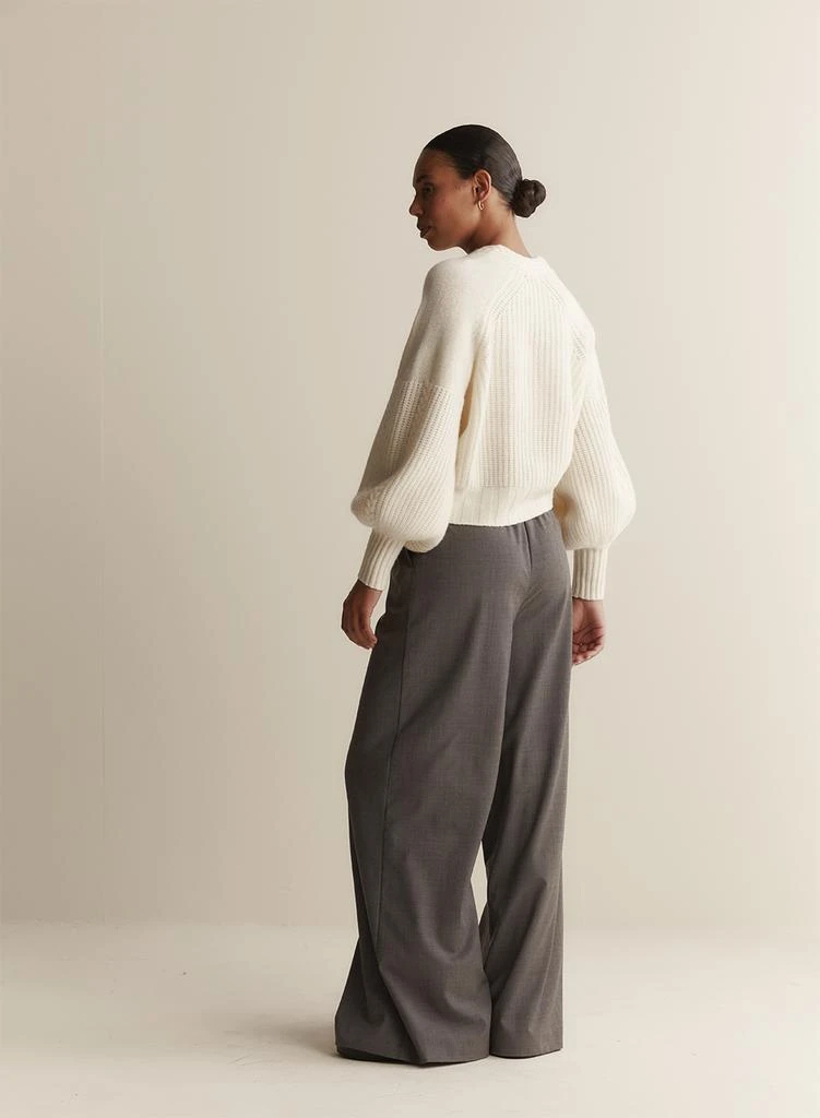 Joslin Cardigan En Laine Tricotée Bronwyn - Crème 7
