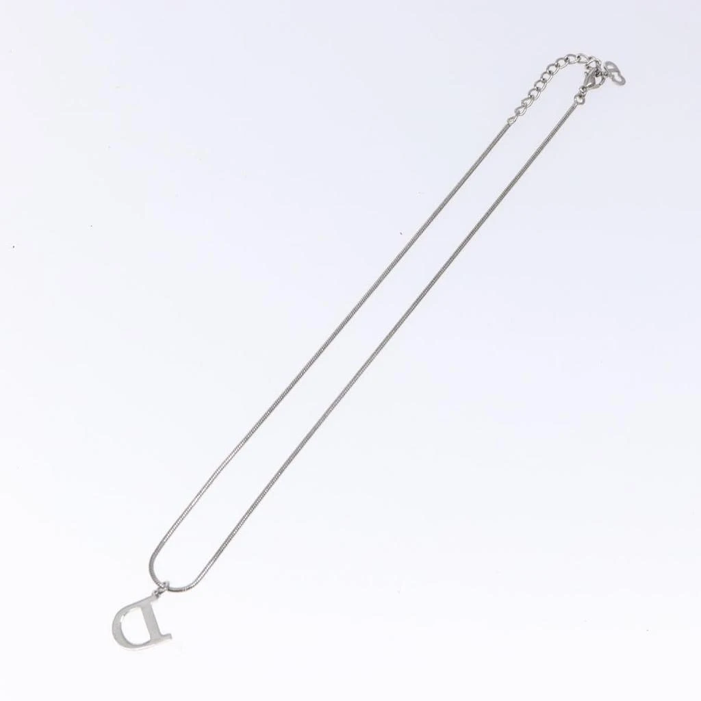 Dior D Logo Pendant Necklace Metal Metal Jewelry (Pre-Owned) 2