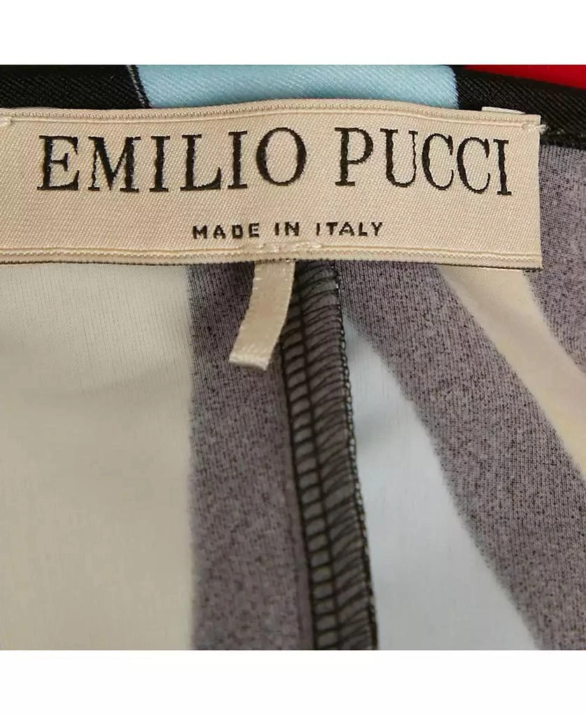 Pre-Owned Emilio Pucci Women's Black Printed Jersey Sleeveless Jumpsuit 5