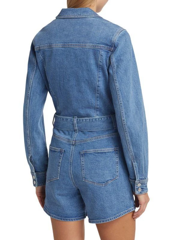 Paige Maggy Long-Sleeve Denim Romper 2
