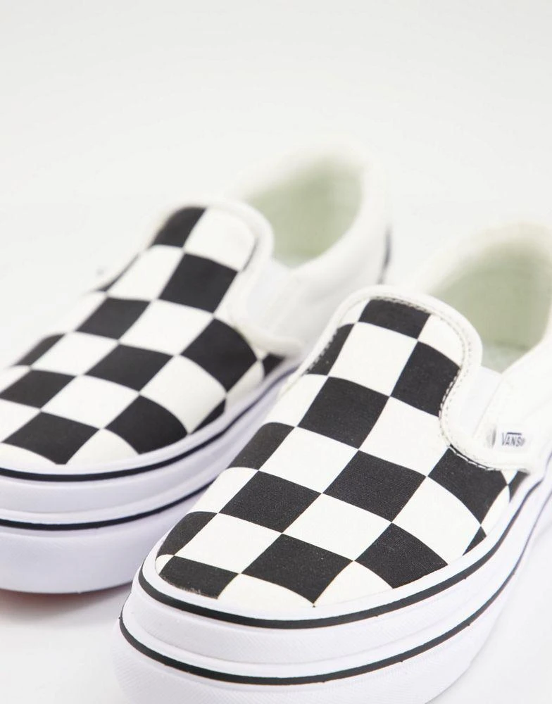 Vans Vans Super ComfyCush Slip-On Big Classics Checker trainers in white/black 3