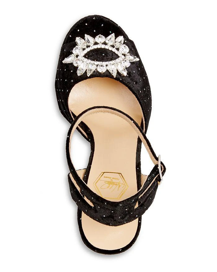 Nalebe Women's Upendi Embellished Platform High Block Heel Sandals 3