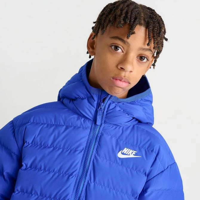 NIKE Kids' Nike Sportswear Lightweight Synthetic Fill Hooded Jacket 5