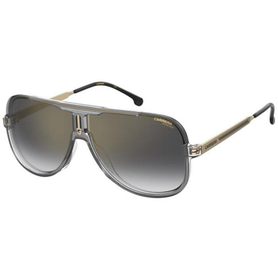 Carrera Grey Shaded Gold Navigator Men's Sunglasses CARRERA 1059/S 0KB7/FQ 64