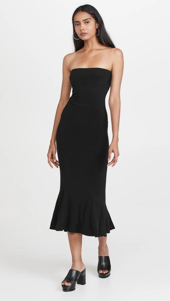Norma Kamali Strapless Fishtail Dress 1