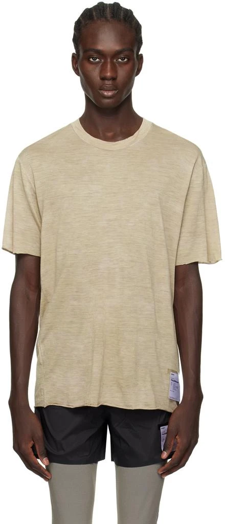 Satisfy Beige Leightweight T-Shirt 1