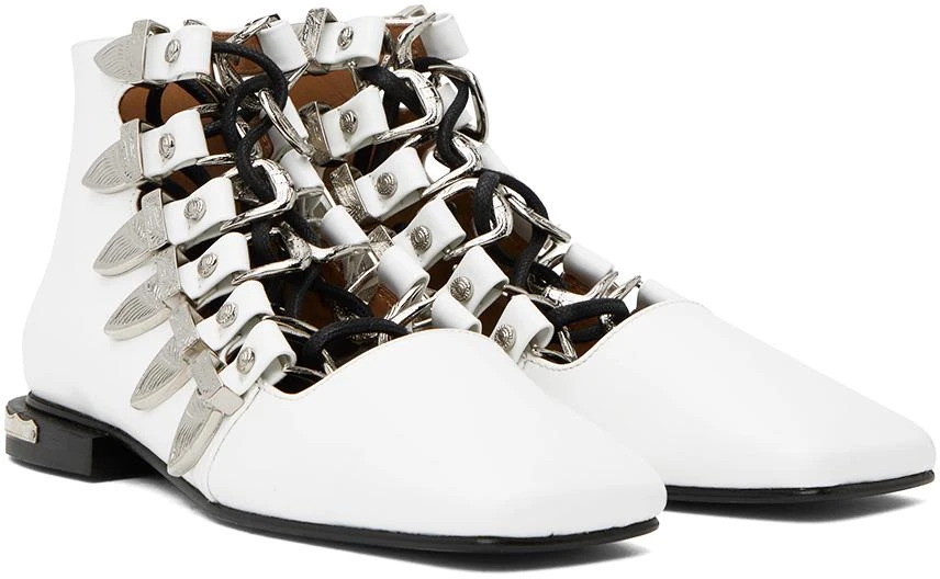 Toga Pulla White Buckle Boots 4