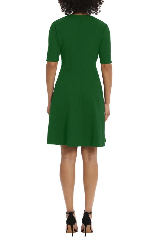 Maggy London Elbow-Length Sleeve Fit & Flare Dress 2