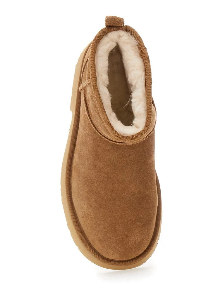 UGG Brown ultra Mini New Heights Boots In Suede Woman 4
