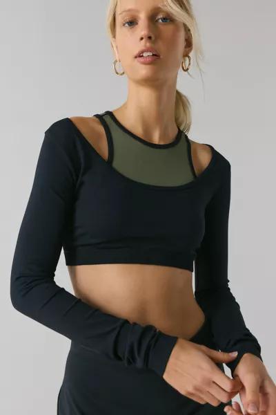 P.E Nation P.E Nation Sutton Long Sleeve Cropped Performance Top