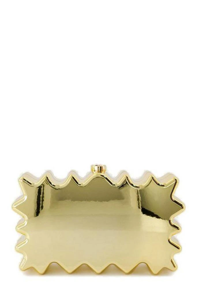 Cult Gaia Cult Gaia Paloma Logo Engraved Clutch Bag 2