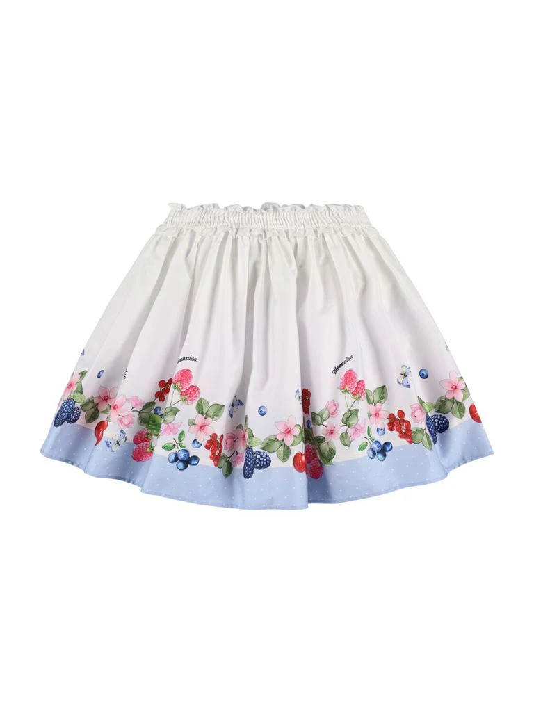 MONNALISA Printed Cotton Skirt 1