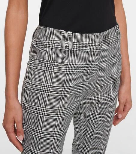 Balmain Mid-rise checked pants 4