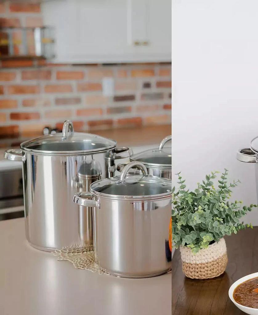 Sedona Kitchen Stainless Steel 27-Quart Stock Pot with Glass Lid 3