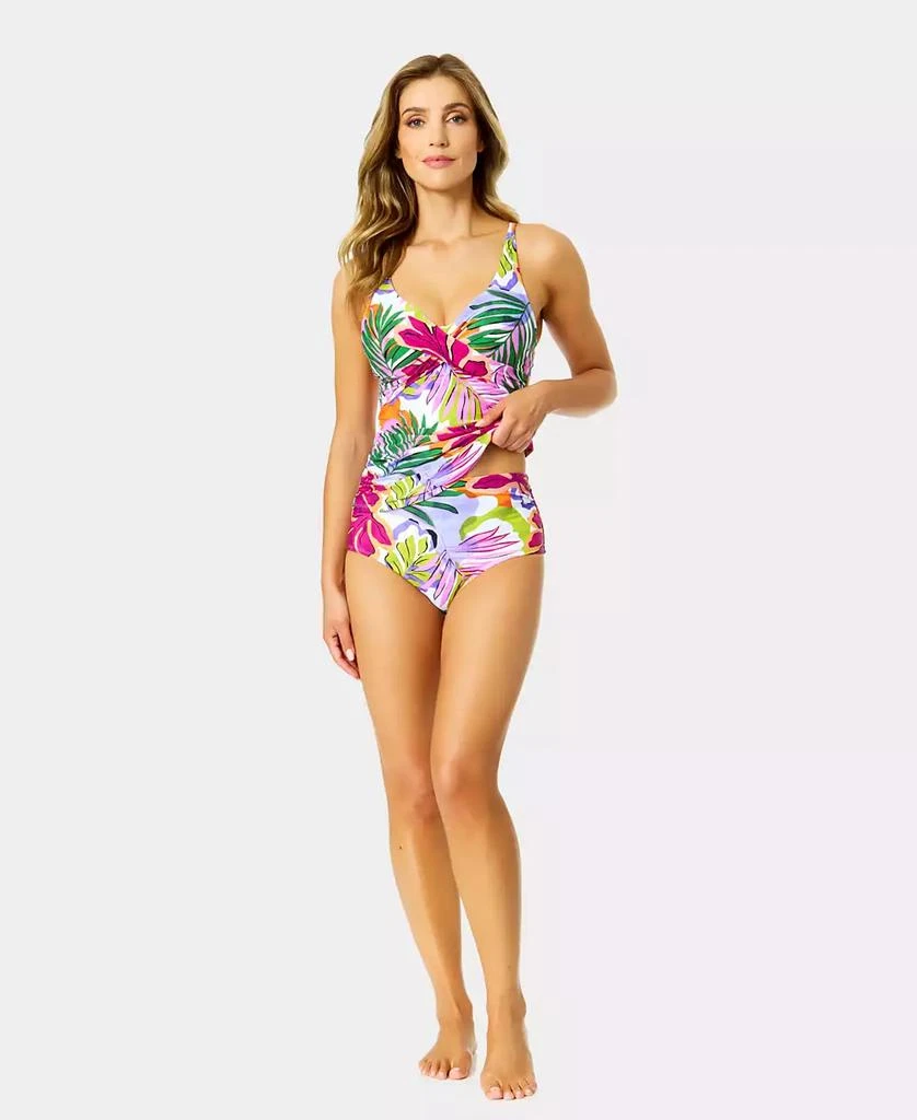 Anne Cole Women's Printed Underwired V-Neck Tankini 4