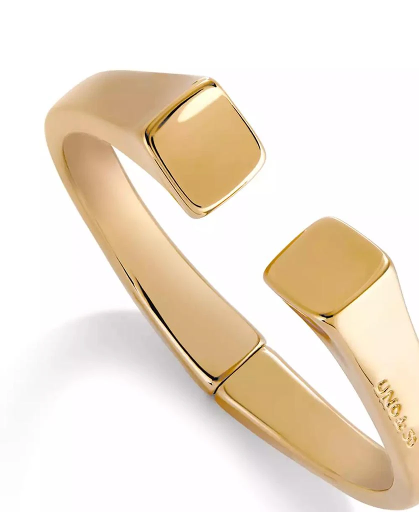 UNOde50 Metal Alloy Bracelet Plated in 18K Gold with Smooth Finish and Square Ends 3