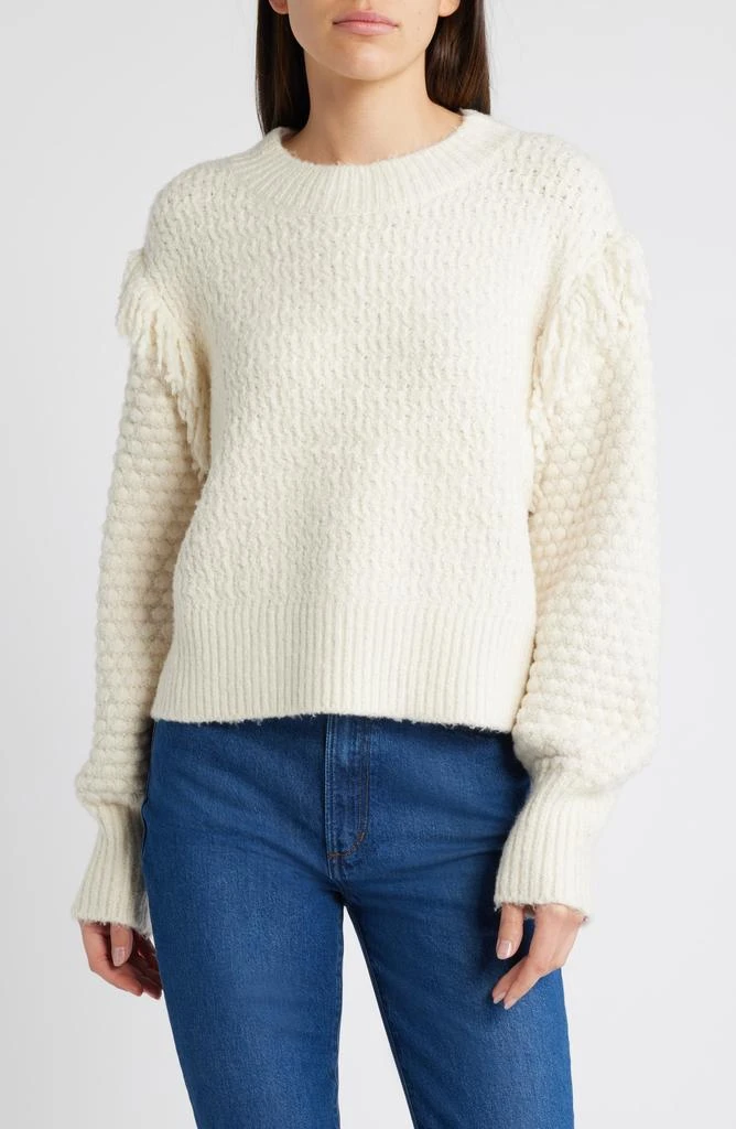 Treasure & Bond Mixed Stitch Fringe Sweater 1