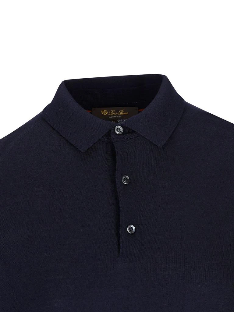 Loro Piana Loro Piana Long-Sleeved Knitted Polo Shirt 3