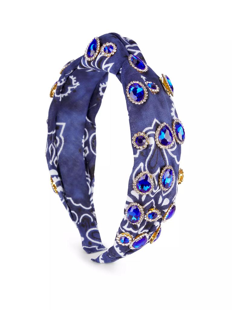 Bari Lynn Girl's ​Bandana Embellished Knot Headband