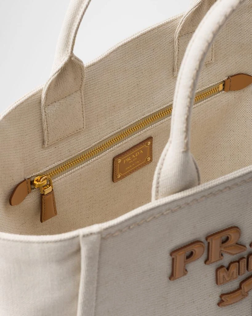 Prada Logo Canvas Tote Bag 4