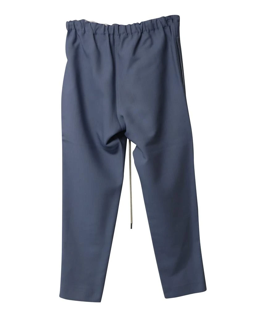 Bassike Bassike Tapered Pants in Blue Viscose 5