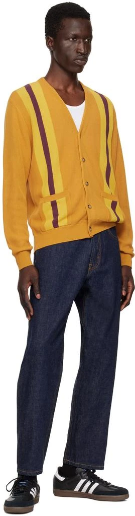 BEAMS PLUS Yellow Stripe Cardigan 4