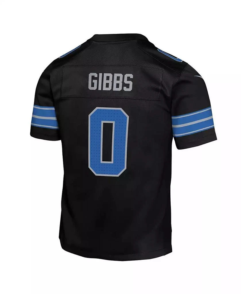 NIKE Big Boys and Girls Jahmyr Gibbs Black Detroit Lions Alternate Game Jersey 3