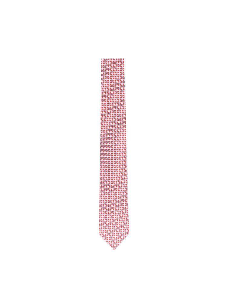 Salvatore Ferragamo Ferragamo Gancini Printed Pointed-Tip Tie
