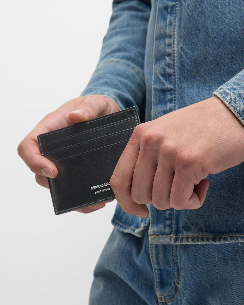 Salvatore Ferragamo Men's Slim Leather Card Holder 2
