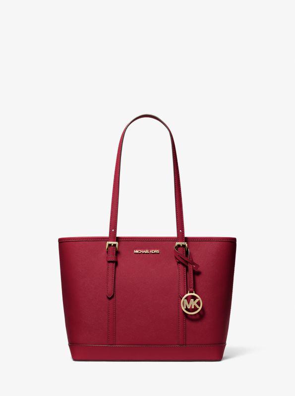 Michael Kors Jet Set Travel Small Saffiano Leather Top-Zip Tote Bag