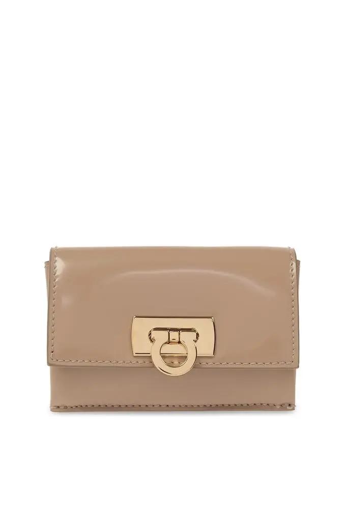 Salvatore Ferragamo Salvatore Ferragamo Card Case With Gancini Clasp