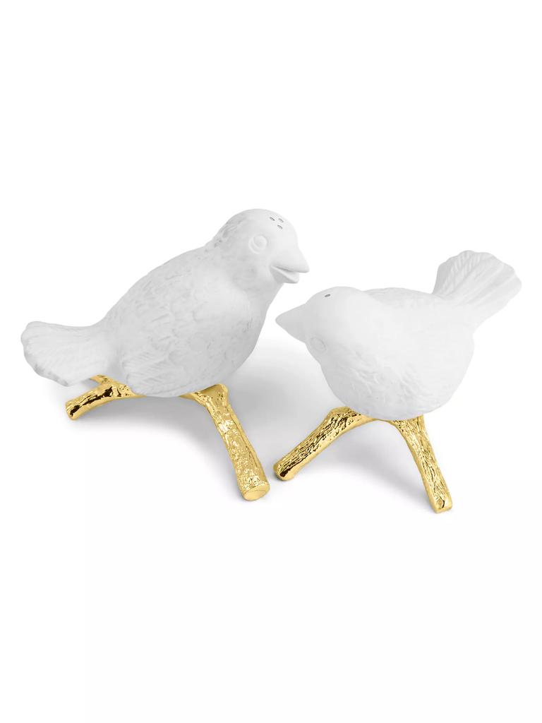 Michael Aram 2-Piece Flights Of Fancy Love Bird Salt & Pepper Set