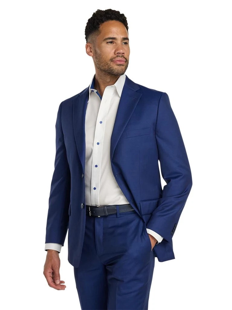 Paul Fredrick Wool Solid Single Breasted Notch Lapel Suit Jacket 2