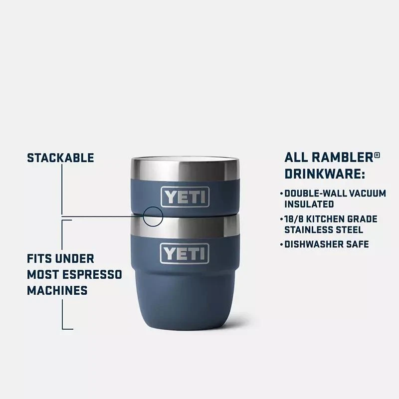 YETI YETI 4 oz. Rambler Stackable Espresso Cups 9