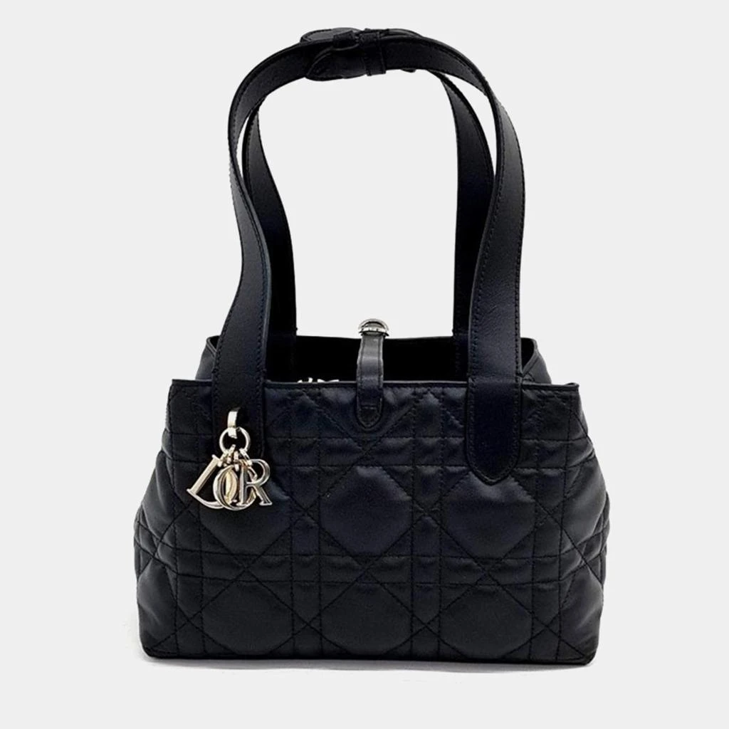 Dior Dior Black Leather Small Toujours Tote Bag 1