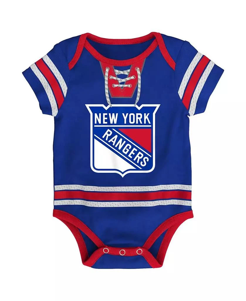 Outerstuff Baby Boys and Girls Blue New York Rangers Hockey Jersey Bodysuit 2