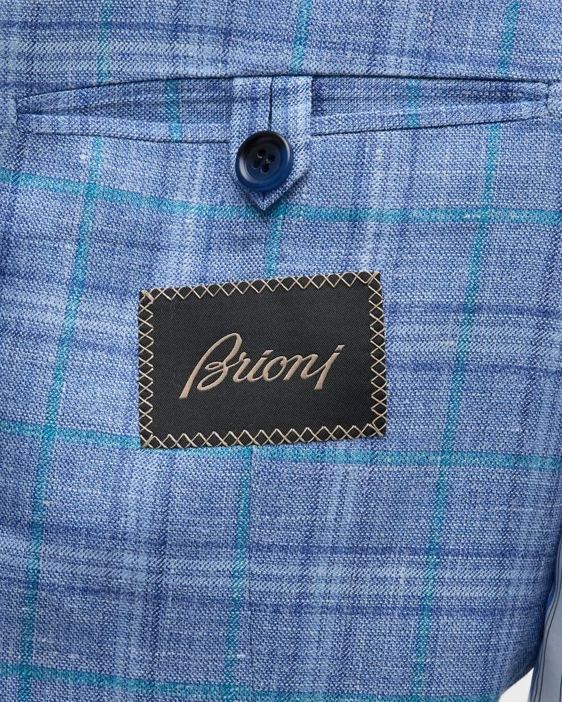 Brioni Men's Cashmere-Blend Plaid Sport Coat 6