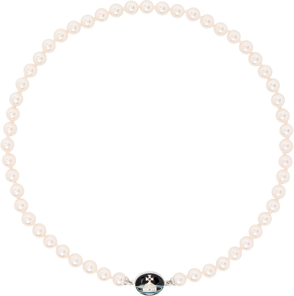 【Vivienne Westwood】Kitty Faux-Pearl ネックレス Vivienne Westwood Kitty Pearl necklace with gold finish