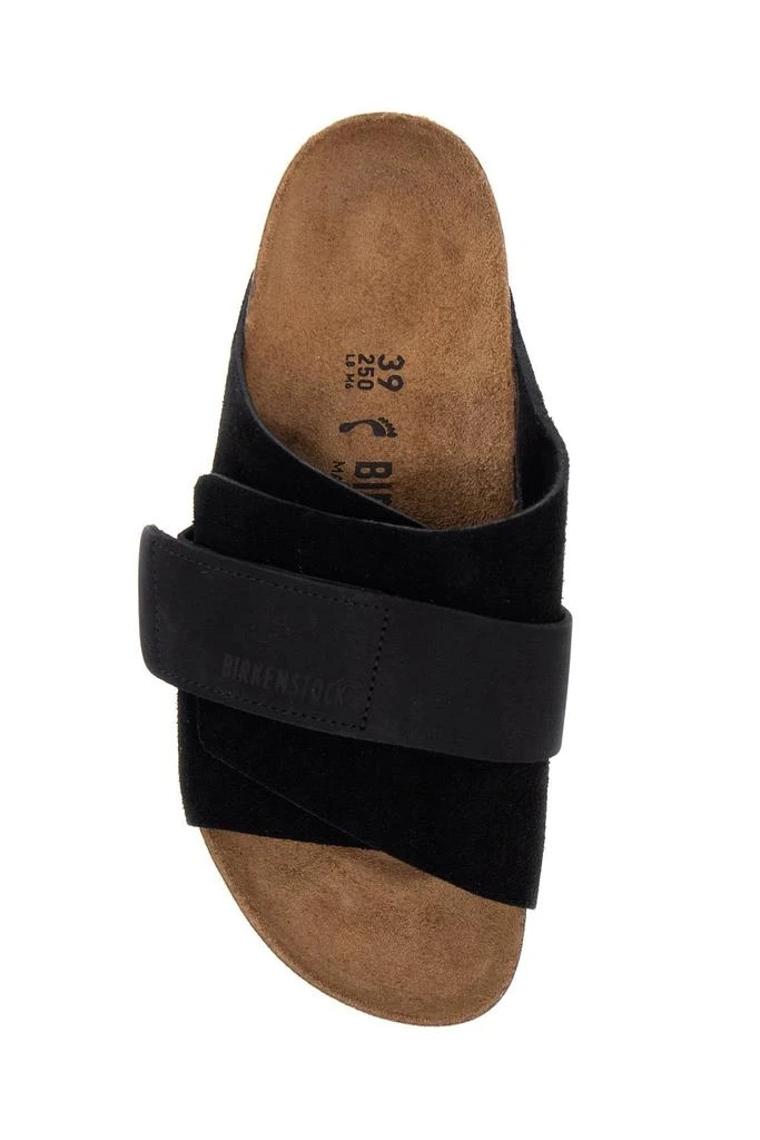 Birkenstock Kyoto Suede And Nubuck Leather Slides 2