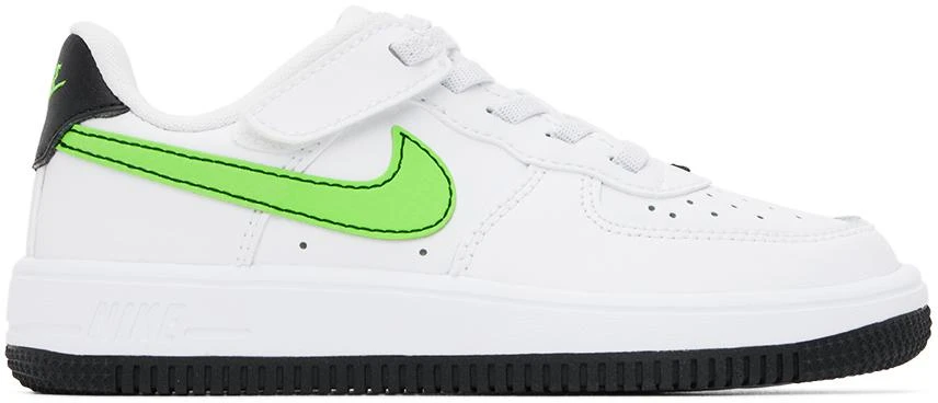 Nike Kids White Force 1 Low EasyOn Little Kids Sneakers 1